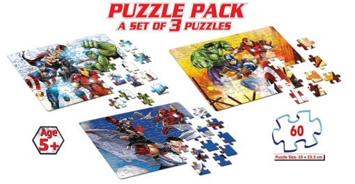 Frank Avengers 3 in 1 Puzzle 60 Pcs - Image 3