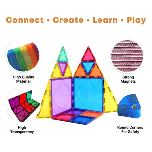 Kipa MagPlay 48 Pieces Magnetic Tiles - Image 4