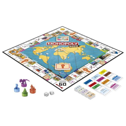 Monopoly - Travel World Tour Board Game for Family and Friends - Hasbro Monopoly Game - Image 2