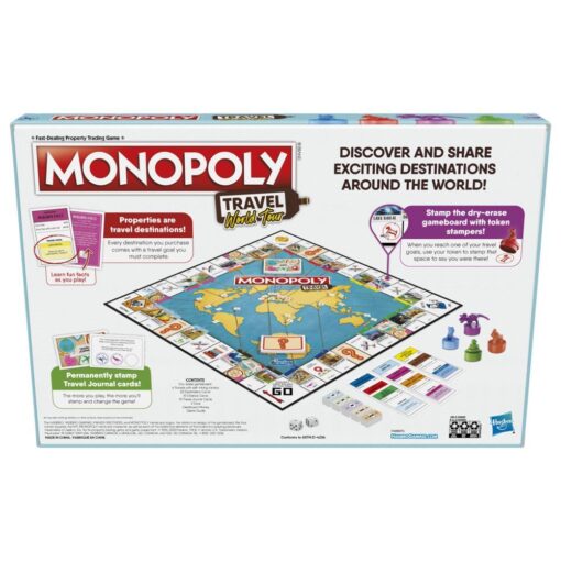 Monopoly - Travel World Tour Board Game for Family and Friends - Hasbro Monopoly Game - Image 4