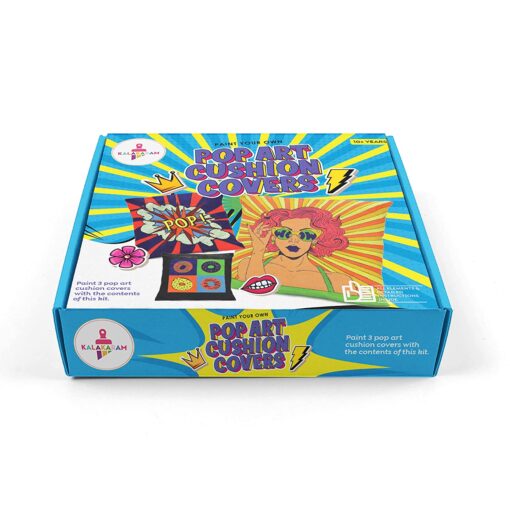 Kalakaram Paint Your Own Pop Art Cushion Covers