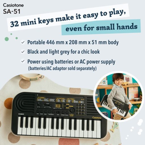 Casiotone Mini Keyboard SA-51 - Image 4