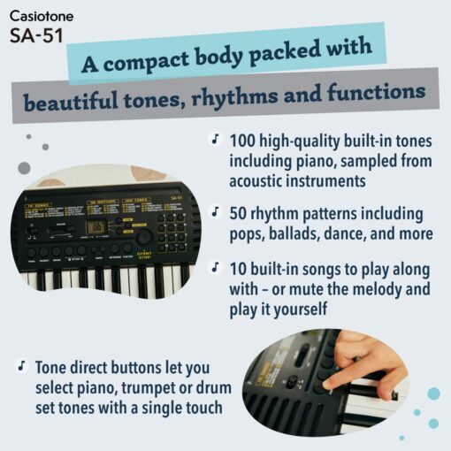 Casiotone Mini Keyboard SA-51 - Image 5