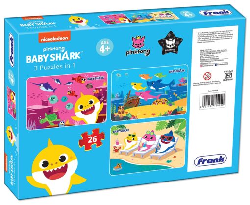 Frank Pinkfong Baby Shark 3 in 1 Puzzle 26 Pcs - Image 5