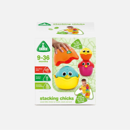 Elc Stacking Chicks - Easy to Grasp Eggs - Early Learning Centre Stacking Chicks - Image 2