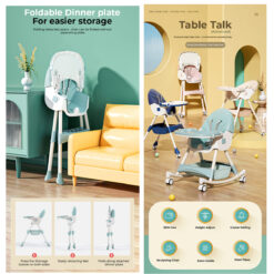 Toddler Booster Seat with Detachable Food Tray