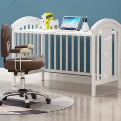 Baby cot crib White Color