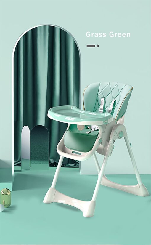 StarAndDaisy Let's Eat Multifunction Baby High Chair, Foldable Feeding Chair, Strong Dining Chair For Baby With Height Adjustment For 6 months to 4 years old (Green) - Image 15