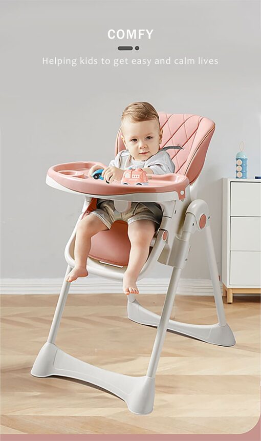 StarAndDaisy Let's Eat Multifunction Baby High Chair, Foldable Feeding Chair, Strong Dining Chair For Baby With Height Adjustment For 6 months to 4 years old (Green) - Image 16