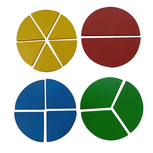 Wooden Fraction and Shape Learning Educational Toy - Image 3