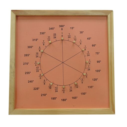 Wooden Fraction and Shape Learning Educational Toy - Image 4