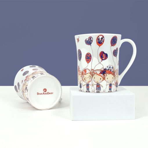StarAndDaisy Coffee Mug Set of 2 | Dishwasher & Microwave Safe | Ceramic Bone China Cup to Gift to Best Friend | Ceramic Tea Coffee Milk Cups. (SND-MM-14) - Image 3