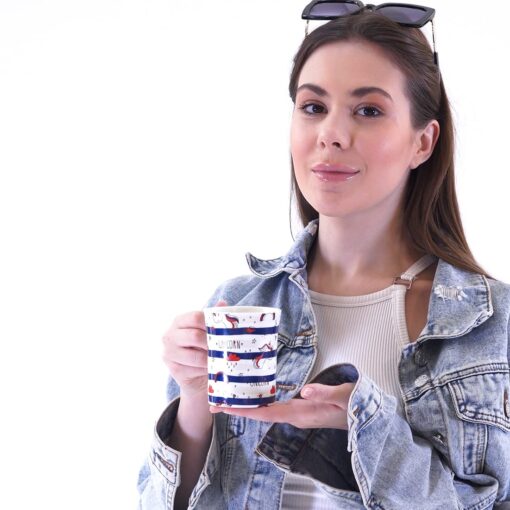 StarAndDaisy Coffee Mug Set of 2 | Dishwasher & Microwave Safe | Ceramic Bone China Cup to Gift to Best Friend | Ceramic Tea Coffee Milk Cups. (SND-MM-05) - Image 2