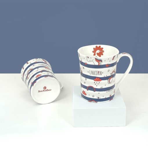 StarAndDaisy Coffee Mug Set of 2 | Dishwasher & Microwave Safe | Ceramic Bone China Cup to Gift to Best Friend | Ceramic Tea Coffee Milk Cups. (SND-MM-05) - Image 3