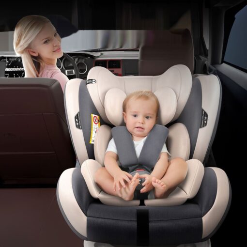 [Refurbished] StarAndDaisy Isofix Baby Car Seat with Convertible, 360 Rotation & Side Protection for Babies, Infants, Toddler & Kids (Luxury Beige) - Image 12