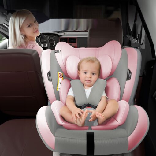 [Refurbished] StarAndDaisy Convertible Isofix Baby Car Seat with 360 Rotation & Side Protection for Babies, Infants, Toddler & Kids (Luxury Baby Pink) - Image 11