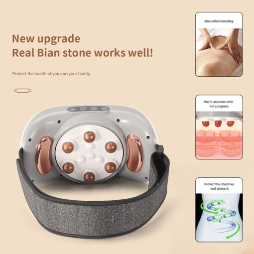 Electric Abdominal Machine kneading instrument Hot compress warms the abdomen waist flat tummy abdominal massager belt - Image 8