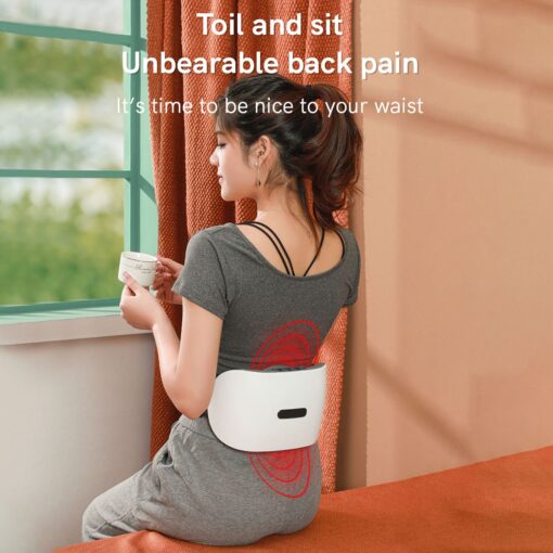 Electric Abdominal Machine kneading instrument Hot compress warms the abdomen waist flat tummy abdominal massager belt - Image 9