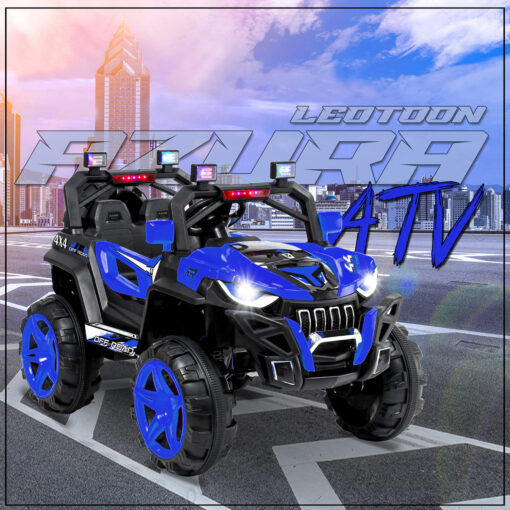 Rechargeable Battery Operated Jeep for Kids with Bluetooth & Music - Blue - LFC-JK909 - Image 5