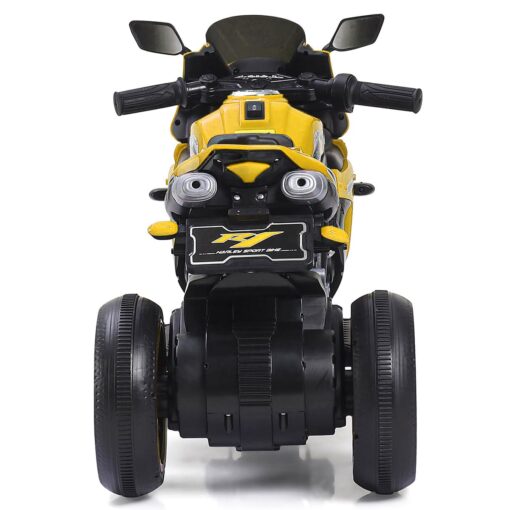 Children 3 Wheels Cool Lights Battery Operated Racing Drive Ride On Motor Bike Car Electric Motorcycle For Kids (Yellow | LFB-R13M) - Image 3