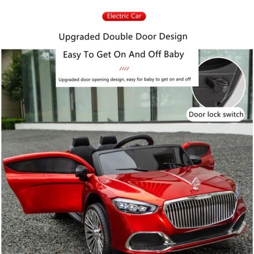 Ride-On Car For Kids With Parental Control | Classic Lights And Sound Effects (Red | LFC-1366RR) - Image 8