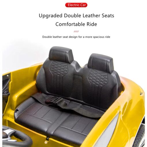 Ride-On Car For Kids With Parental Control | Classic Lights And Sound Effects (Yellow | LFC-1366RR) - Image 10