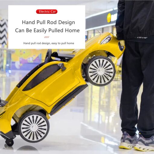 Ride-On Car For Kids With Parental Control | Classic Lights And Sound Effects (Yellow | LFC-1366RR) - Image 2
