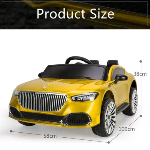 Ride-On Car For Kids With Parental Control | Classic Lights And Sound Effects (Yellow | LFC-1366RR) - Image 12