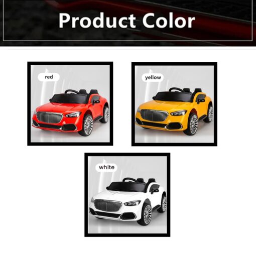 Ride-On Car For Kids With Parental Control | Classic Lights And Sound Effects (Yellow | LFC-1366RR) - Image 3