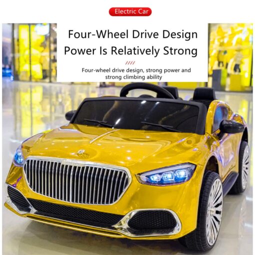 Ride-On Car For Kids With Parental Control | Classic Lights And Sound Effects (Yellow | LFC-1366RR) - Image 9
