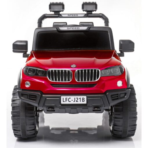 StarAndDaisy Rechargeable Battery Operated Ride On Jeep for Kids with Bluetooth & Music for Children - Red - Image 3
