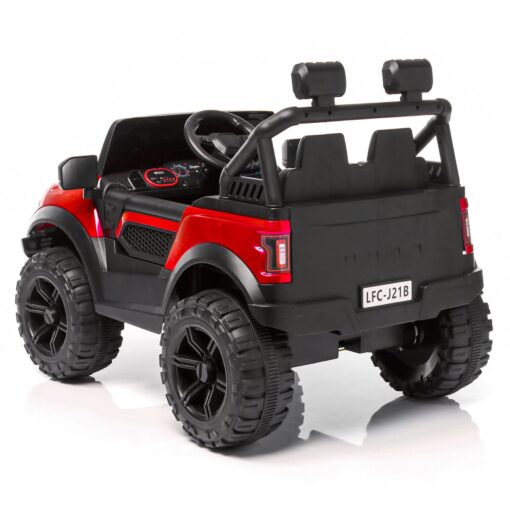 StarAndDaisy Rechargeable Battery Operated Ride On Jeep for Kids with Bluetooth & Music for Children - Red - Image 5