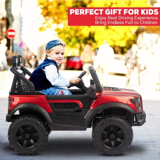 StarAndDaisy SUV Kids Jeep with Bluetooth & Music - Electric Jeep Car for Kids with Led Lights - Red - Image 7