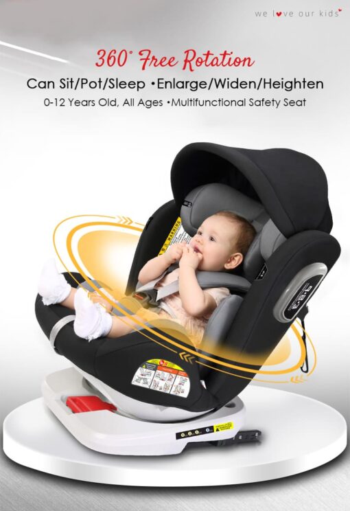 Luxury Car Seat for Baby in Red color - Baby Car Seat (Luxury Red) - StarAndDaisy - Image 2