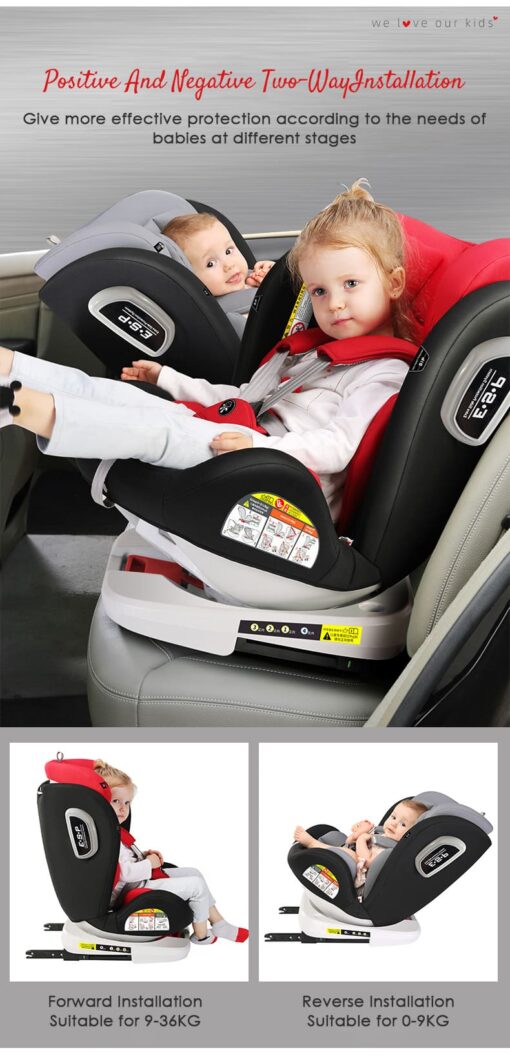 Luxury Car Seat for Baby in Red color - Baby Car Seat (Luxury Red) - StarAndDaisy - Image 12