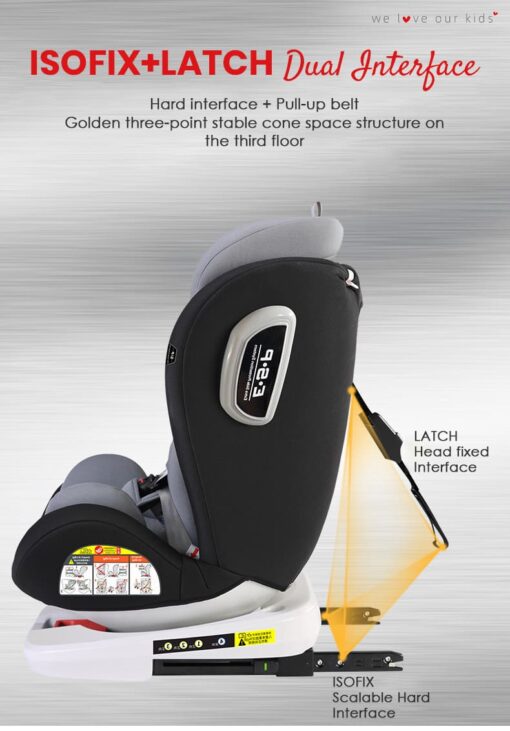 Luxury Car Seat for Baby in Red color - Baby Car Seat (Luxury Red) - StarAndDaisy - Image 14