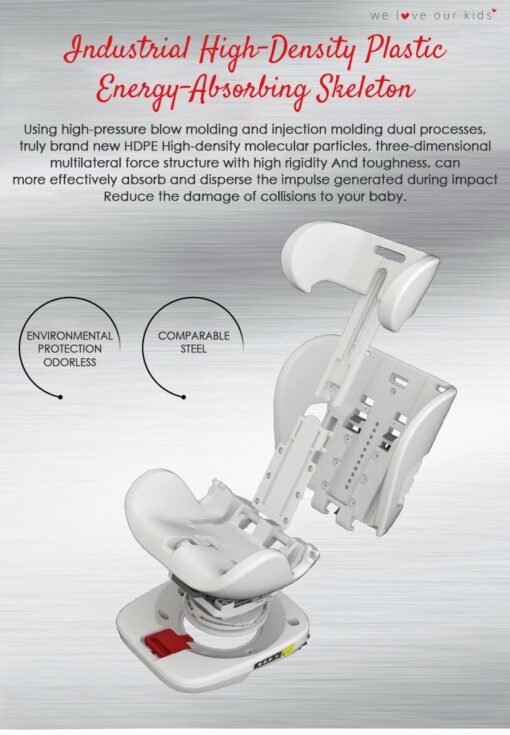 Luxury Car Seat for Baby in Red color - Baby Car Seat (Luxury Red) - StarAndDaisy - Image 22
