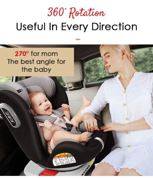 Luxury Car Seat for Baby in Red color - Baby Car Seat (Luxury Red) - StarAndDaisy - Image 5