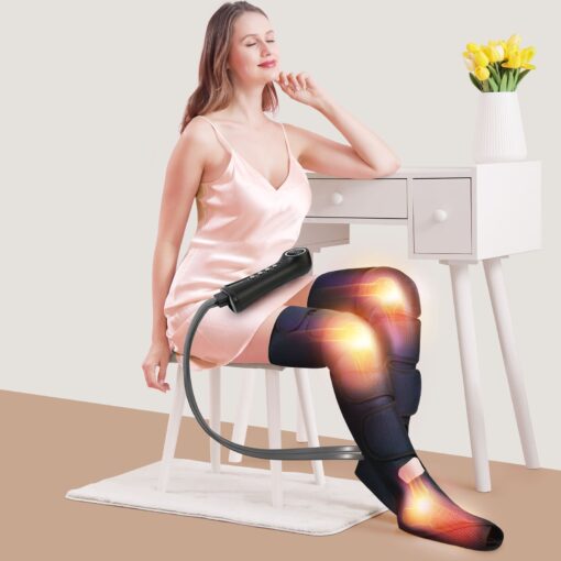 Air Compression Leg Massagers for Home - Electric Foot Massager with Heating - JB 705 - Image 8