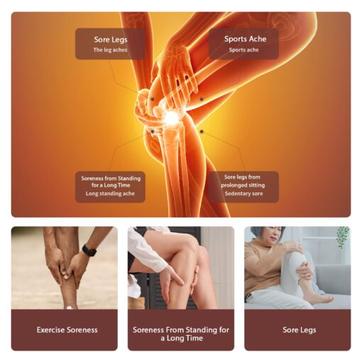 Air Compression Leg Massagers for Home - Electric Foot Massager with Heating - JB 705 - Image 9