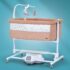 StarAndDaisy Dream Baby Cradle with Automatic Swing and Wheels, Mosquito Net, Height Adjustment - Beige