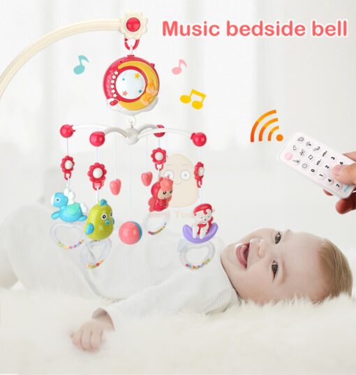 Multifunction Night Light Moon Bed Bell Toy Rattle Set Plastic for Baby - Image 11