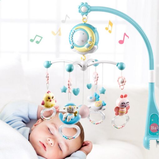 Multifunction Night Light Moon Bed Bell Toy Rattle Set Plastic for Baby - Image 17