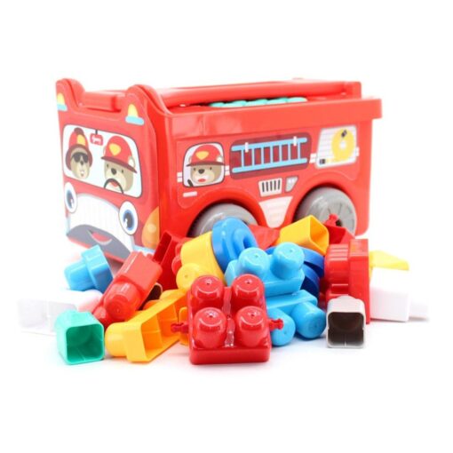 Sunta Toys Building Blocks Fire Engine Game For Baby - Entertaining and Educational Experience for Children, Aged 18 Months+ - Image 2