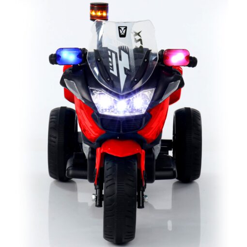 StarAndDaisy Electric Bike for Kids with LED Light and Music - Rechargeable Battery Powered Motorcycle for Kids - Red, LFB-608 - Image 2