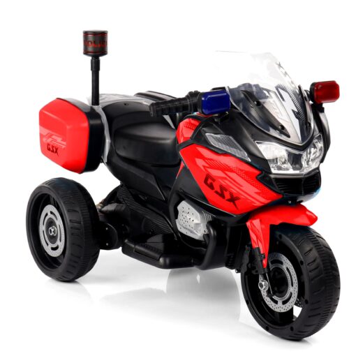 StarAndDaisy Electric Bike for Kids with LED Light and Music - Rechargeable Battery Powered Motorcycle for Kids - Red, LFB-608 - Image 5