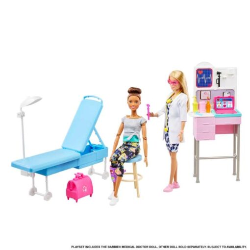 Barbie Medical Doctor Playset with Blonde Doctor Doll for Kids & Toddler, 20+ Medical Accessories, Exam Station & Table, Doctor Bag, Medical Tools & More, Great Gift for Ages 3 Years Old & Up (GWV01) - Image 3