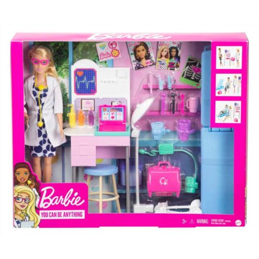 Barbie Medical Doctor Playset with Blonde Doctor Doll for Kids & Toddler, 20+ Medical Accessories, Exam Station & Table, Doctor Bag, Medical Tools & More, Great Gift for Ages 3 Years Old & Up (GWV01) - Image 5