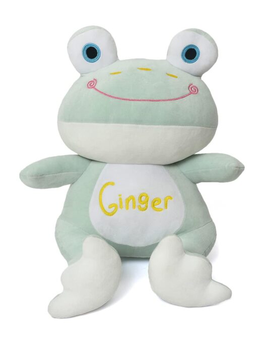 Mi Arcus Ginger Frog Soft Toy for Kids - Plush Cute  Long Size Animal Stuffed Frog Bunny Teddy Birthday Gift for Baby