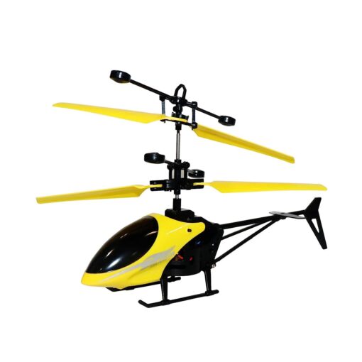Tornado Hand Sensor Remote Control Helicopter For Kids with Unbreakable Dual Rotating Blades Best Gift for Toddlers - Yellow